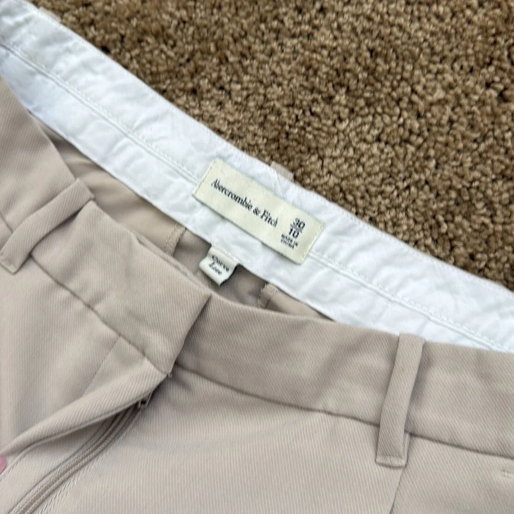 Abercrombie & Fitch Women's Cream Trousers - Picture 7 of 14
